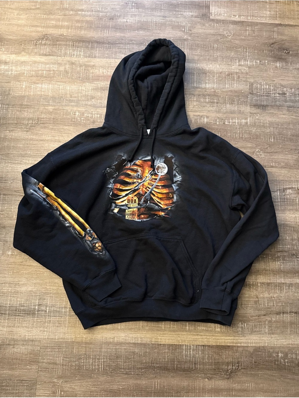 Black Kings Island Haunt 2009 Hoodie Size Large